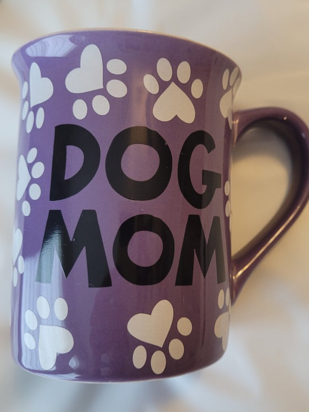 Dog Mom Purple Coffee Mug New Never Used Dog Lover Cup